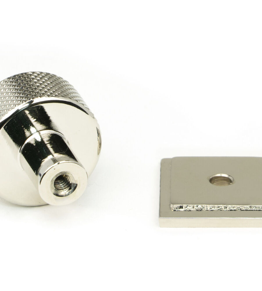 From The Anvil Polished Nickel Brompton Cabinet Knob - 25mm (Square) - Image 4