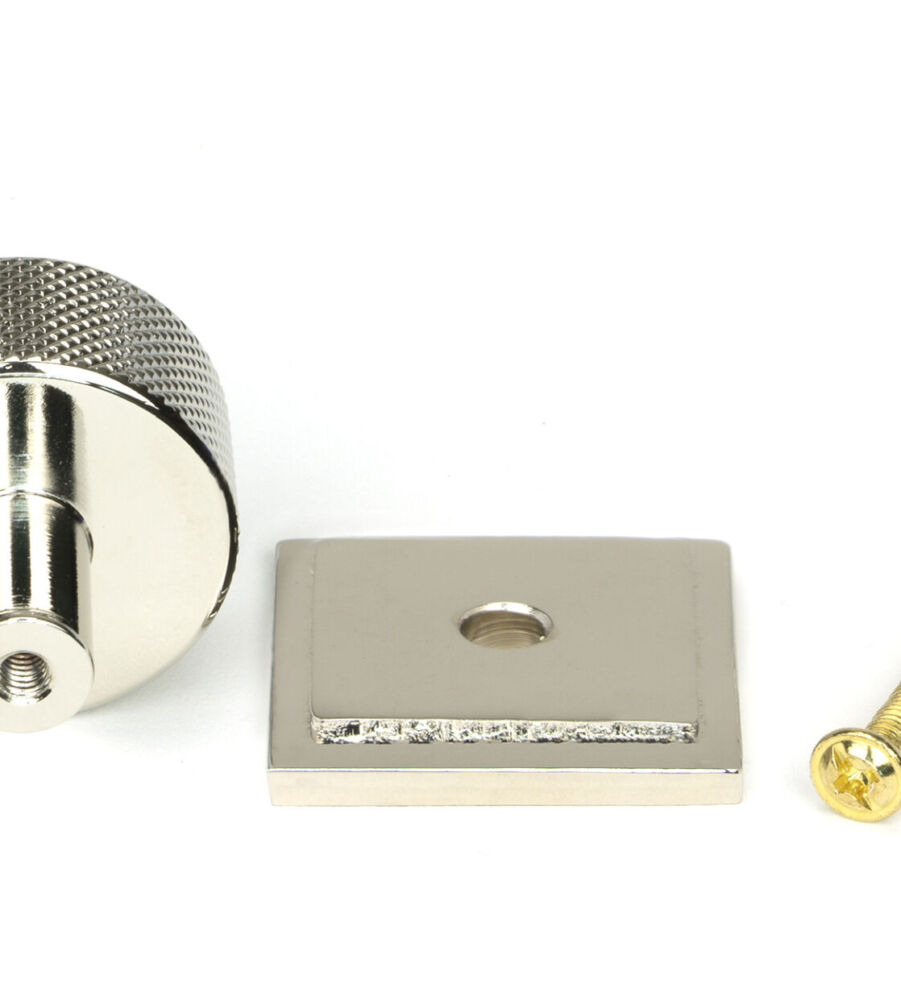 From The Anvil Polished Nickel Brompton Cabinet Knob - 25mm (Square) - Image 5