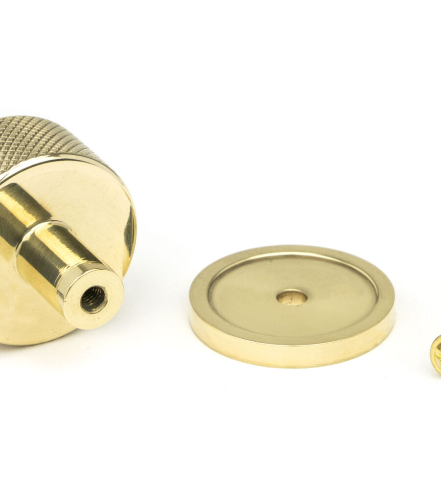 From The Anvil Polished Brass Brompton Cabinet Knob - 32mm (Plain) - Image 5