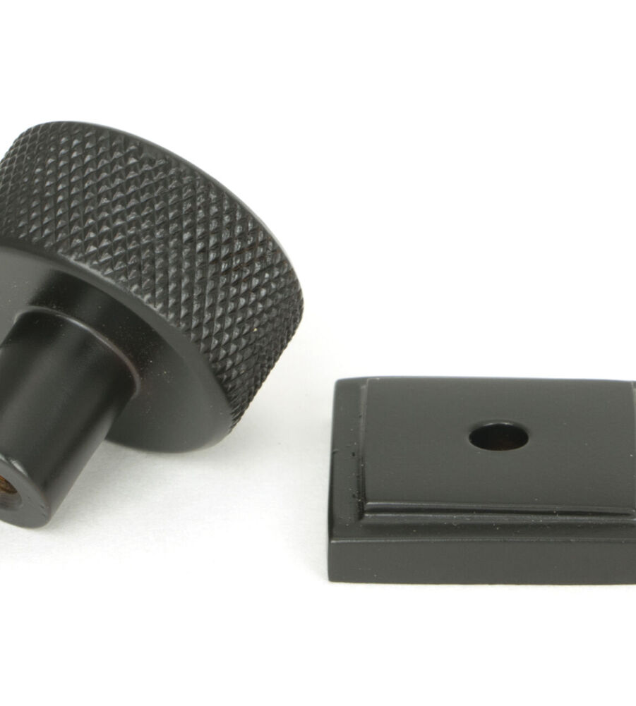 From The Anvil Aged Bronze Brompton Cabinet Knob - 25mm (Square) - Image 4