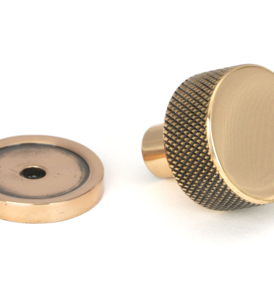 From The Anvil Polished Bronze Brompton Cabinet Knob - 25mm (Plain) - Image 3