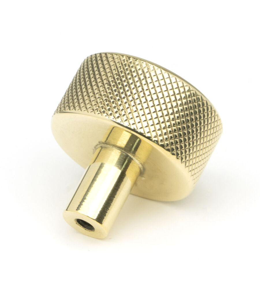 From The Anvil Polished Brass Brompton Cabinet Knob - 32mm (No rose) - Image 4