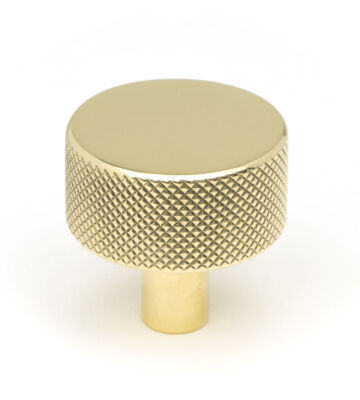 From The Anvil Polished Brass Brompton Cabinet Knob – 32mm (No rose)