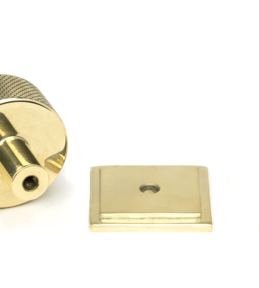 From The Anvil Polished Brass Brompton Cabinet Knob - 32mm (Square) - Image 5