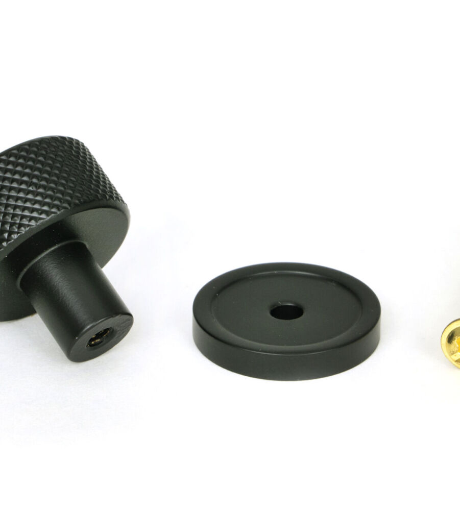 From The Anvil Matt Black Brompton Cabinet Knob - 25mm (Plain) - Image 5