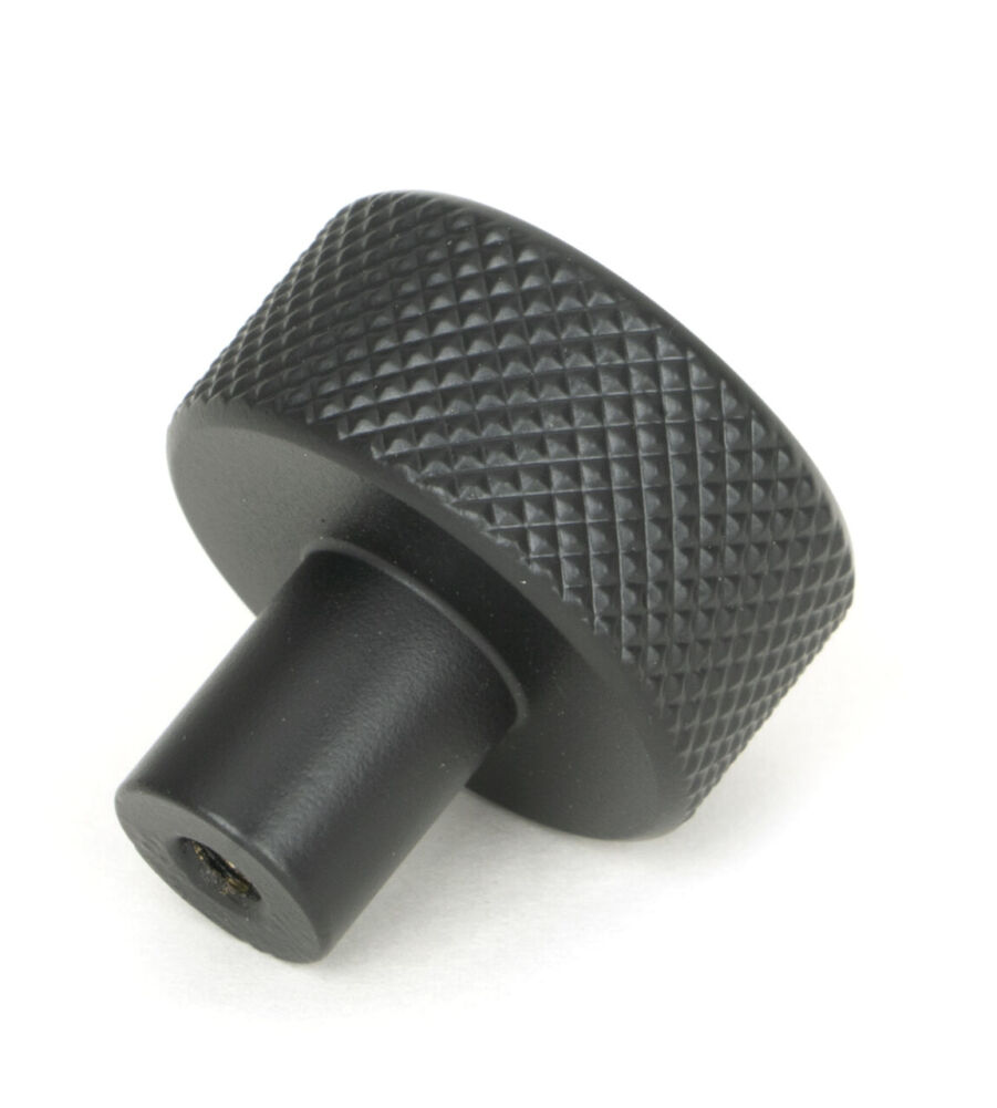 From The Anvil Matt Black Brompton Cabinet Knob - 25mm (No rose) - Image 4
