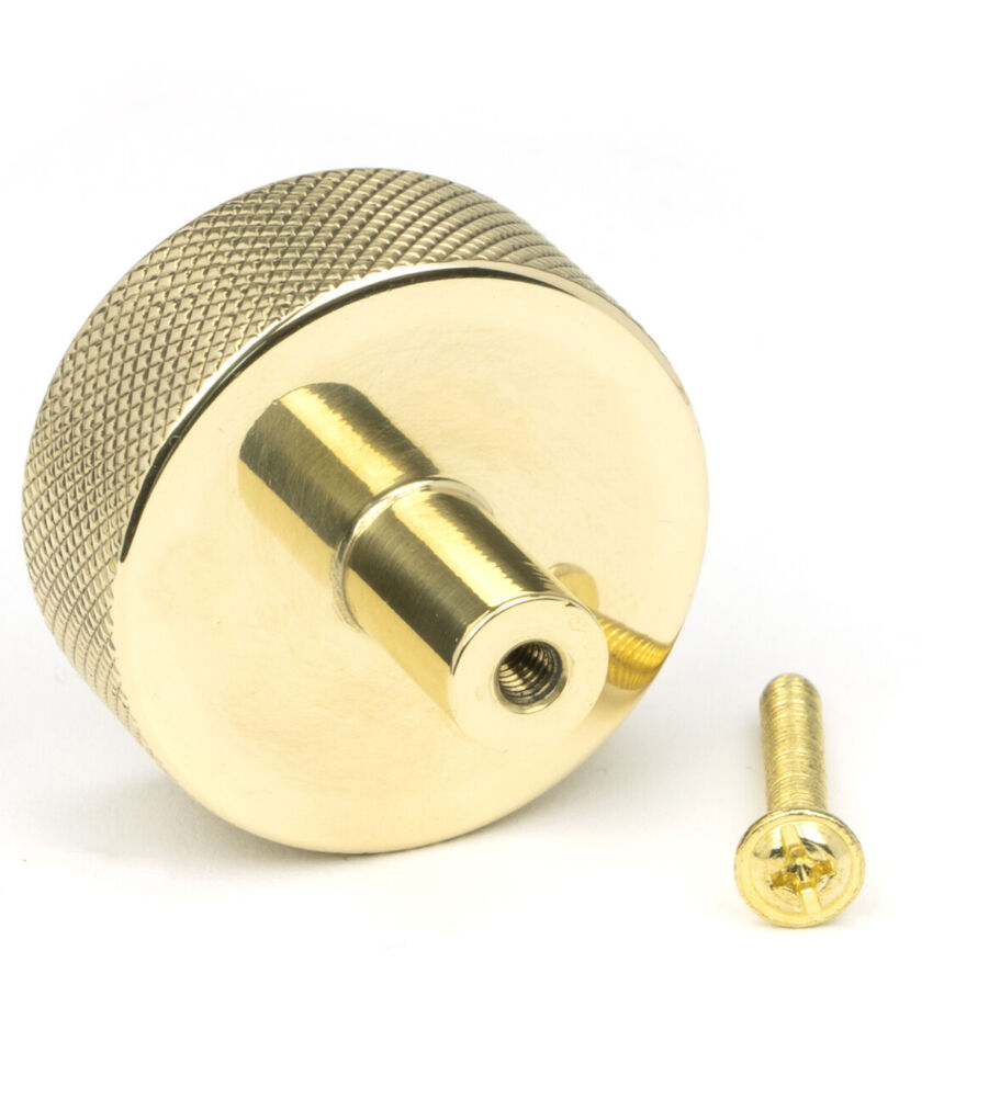 From The Anvil Polished Brass Brompton Cabinet Knob - 38mm (No rose) - Image 5