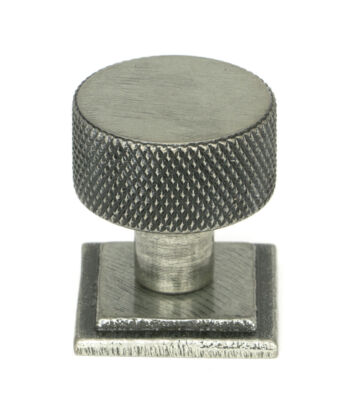 From The Anvil Pewter Brompton Cabinet Knob – 25mm (Square)