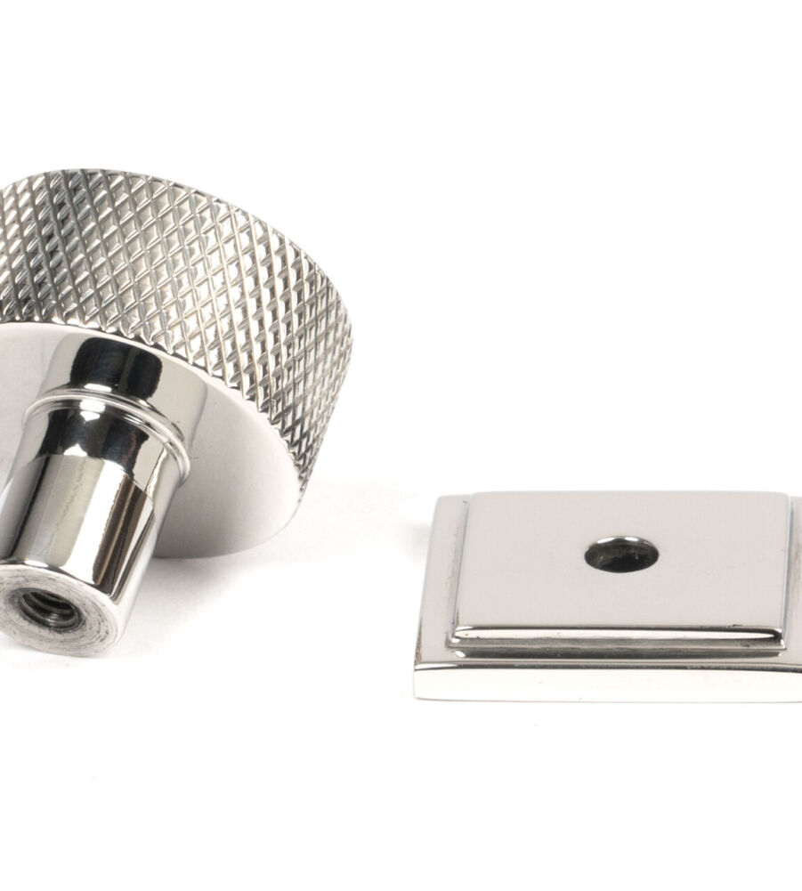 From The Anvil Polished SS (304) Brompton Cabinet Knob - 25mm (Square) - Image 4