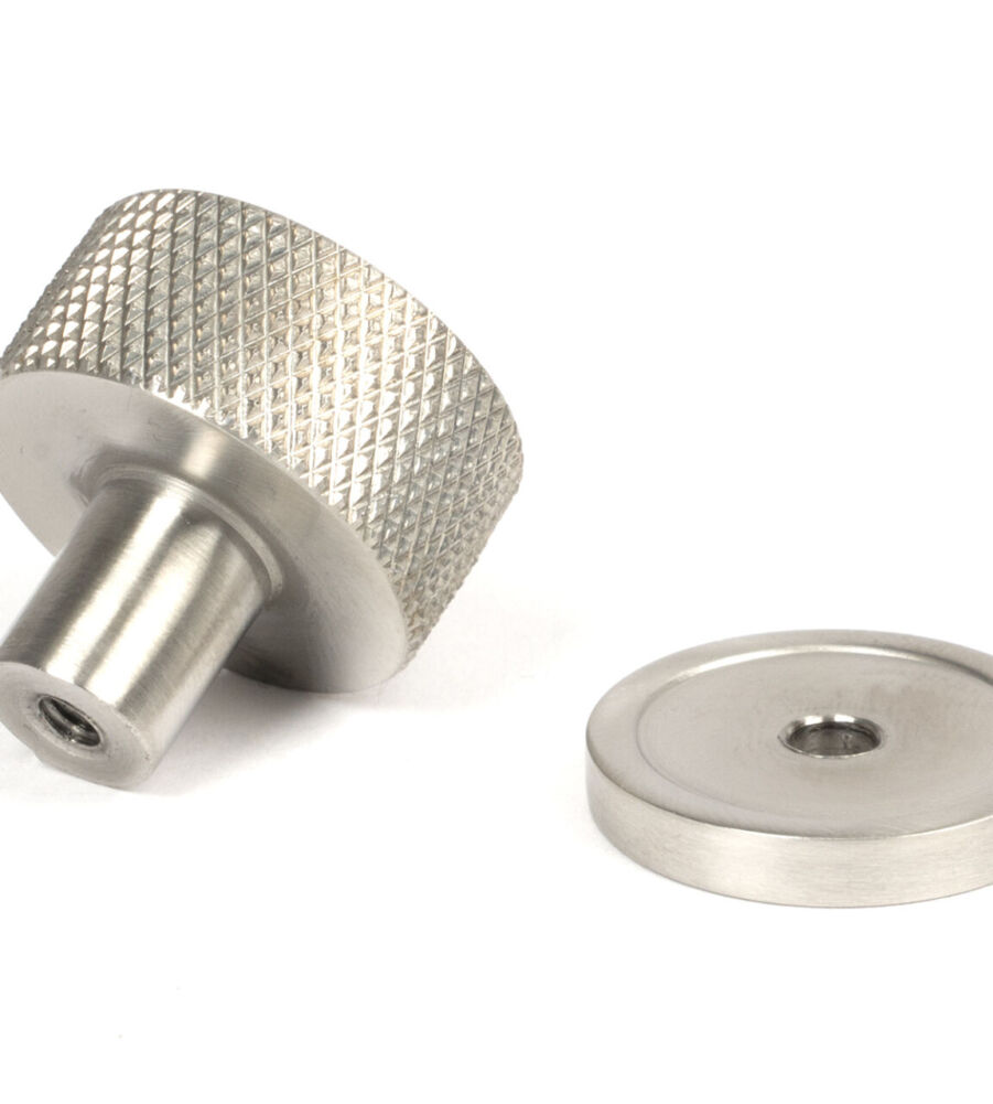 From The Anvil Satin SS (304) Brompton Cabinet Knob - 25mm (Plain) - Image 4