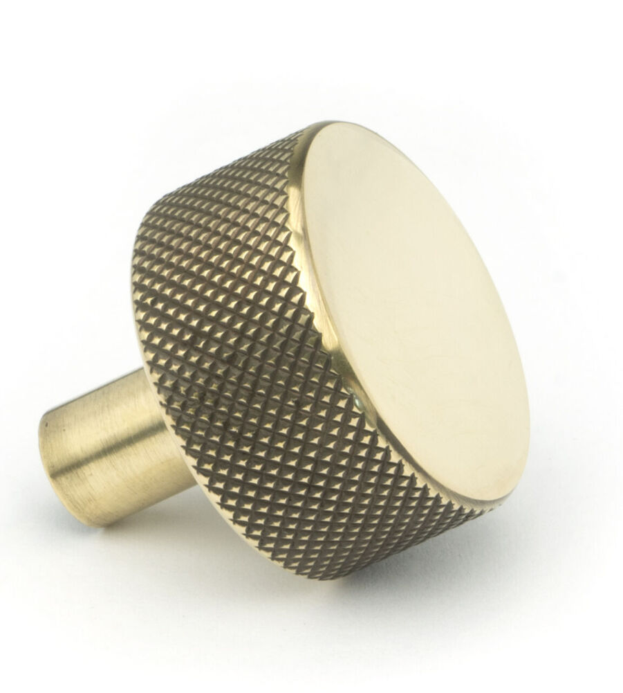 From The Anvil Aged Brass Brompton Cabinet Knob - 32mm (No rose) - Image 3