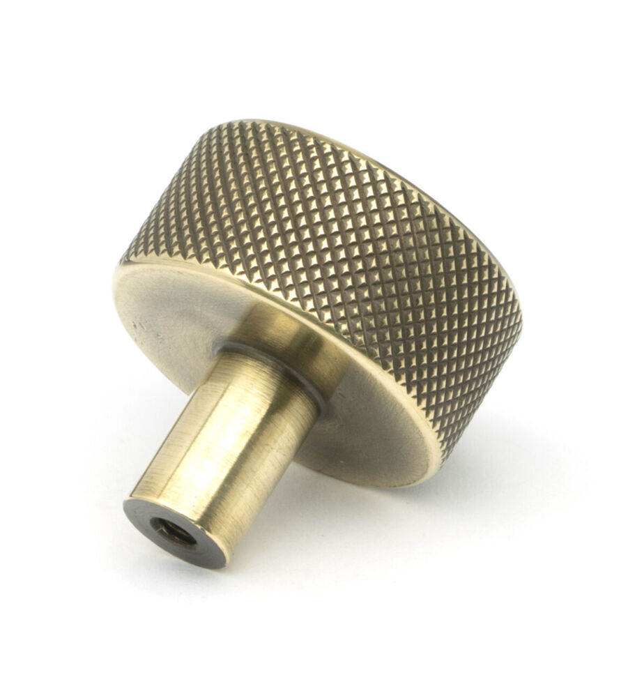 From The Anvil Aged Brass Brompton Cabinet Knob - 32mm (No rose) - Image 4
