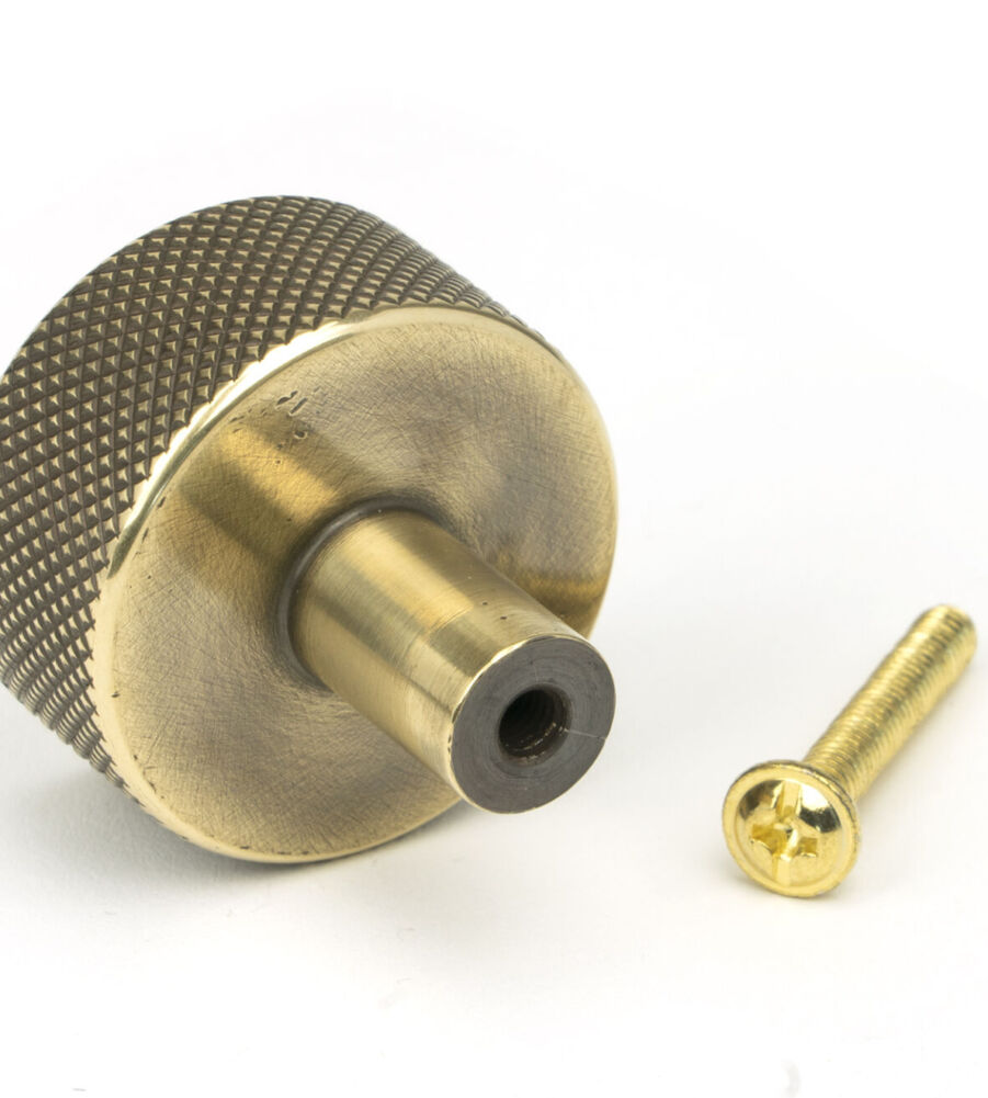 From The Anvil Aged Brass Brompton Cabinet Knob - 32mm (No rose) - Image 5