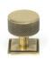 From The Anvil Aged Brass Brompton Cabinet Knob - 32mm (Square)