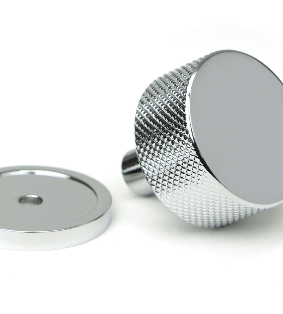 From The Anvil Polished Chrome Brompton Cabinet Knob - 32mm (Plain) - Image 3