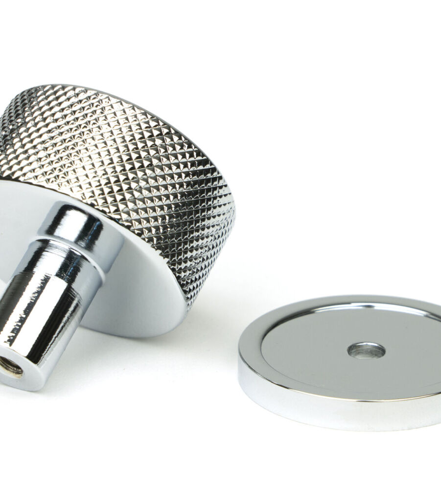 From The Anvil Polished Chrome Brompton Cabinet Knob - 32mm (Plain) - Image 4