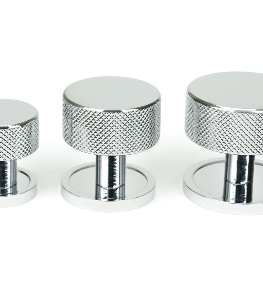 From The Anvil Polished Chrome Brompton Cabinet Knob - 32mm (Plain) - Image 6