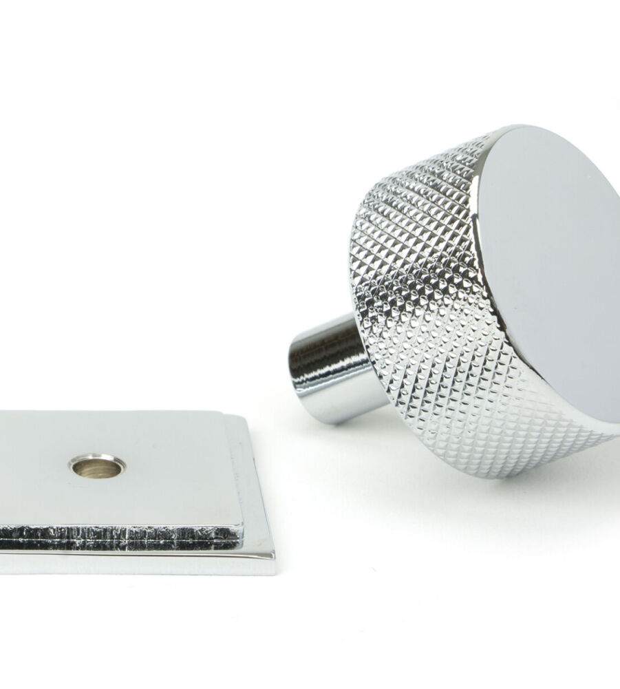 From The Anvil Polished Chrome Brompton Cabinet Knob - 32mm (Square) - Image 3