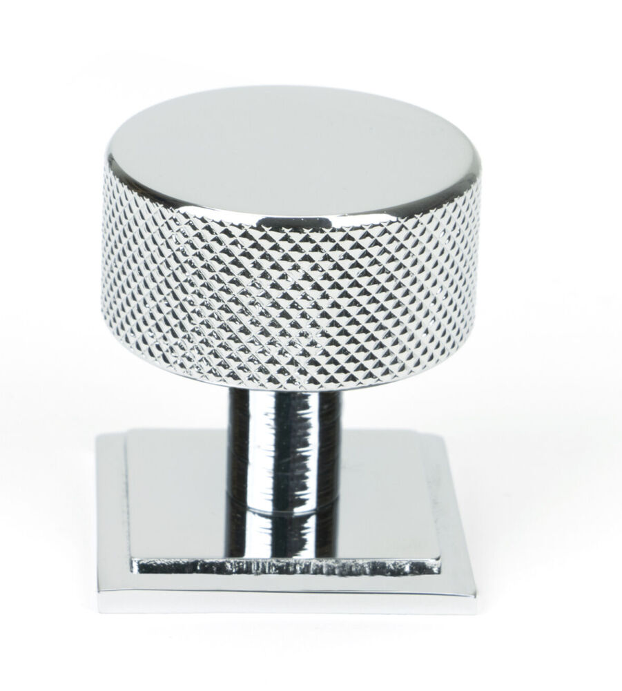 From The Anvil Polished Chrome Brompton Cabinet Knob - 32mm (Square)