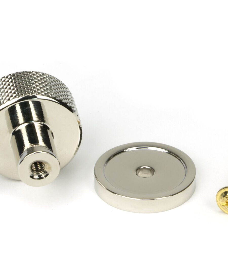 From The Anvil Polished Nickel Brompton Cabinet Knob - 32mm (Plain) - Image 5