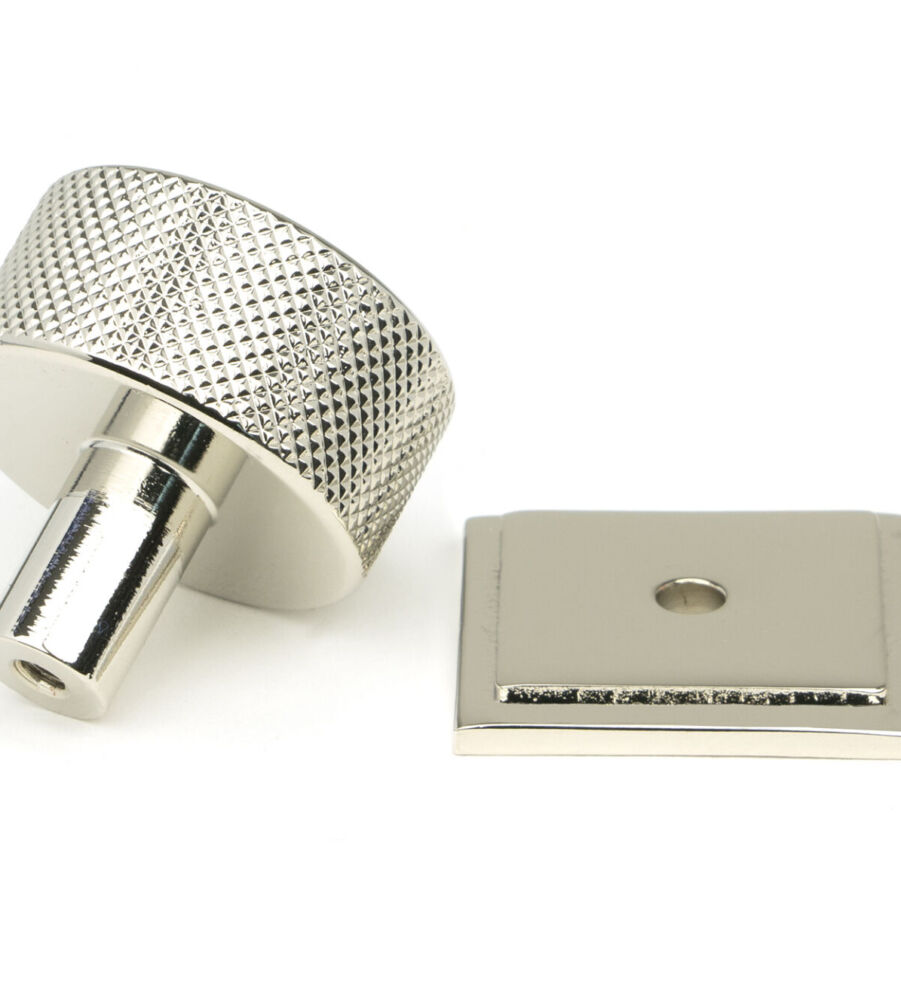 From The Anvil Polished Nickel Brompton Cabinet Knob - 32mm (Square) - Image 4