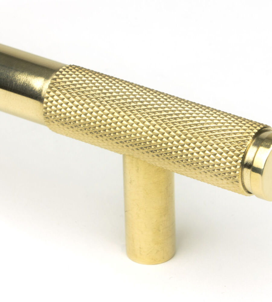From The Anvil Polished Brass Half Brompton Pull Handle - Medium - Image 3