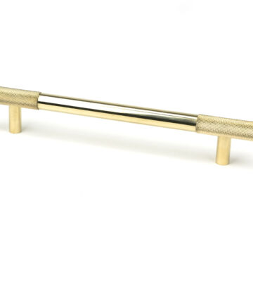 From The Anvil Polished Brass Half Brompton Pull Handle – Medium
