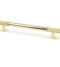 From The Anvil Polished Brass Half Brompton Pull Handle - Medium