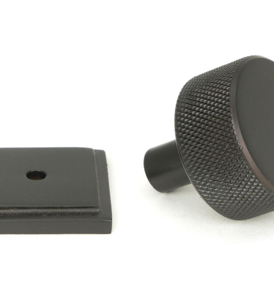 From The Anvil Aged Bronze Brompton Cabinet Knob - 32mm (Square) - Image 3