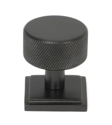 From The Anvil Aged Bronze Brompton Cabinet Knob – 32mm (Square)