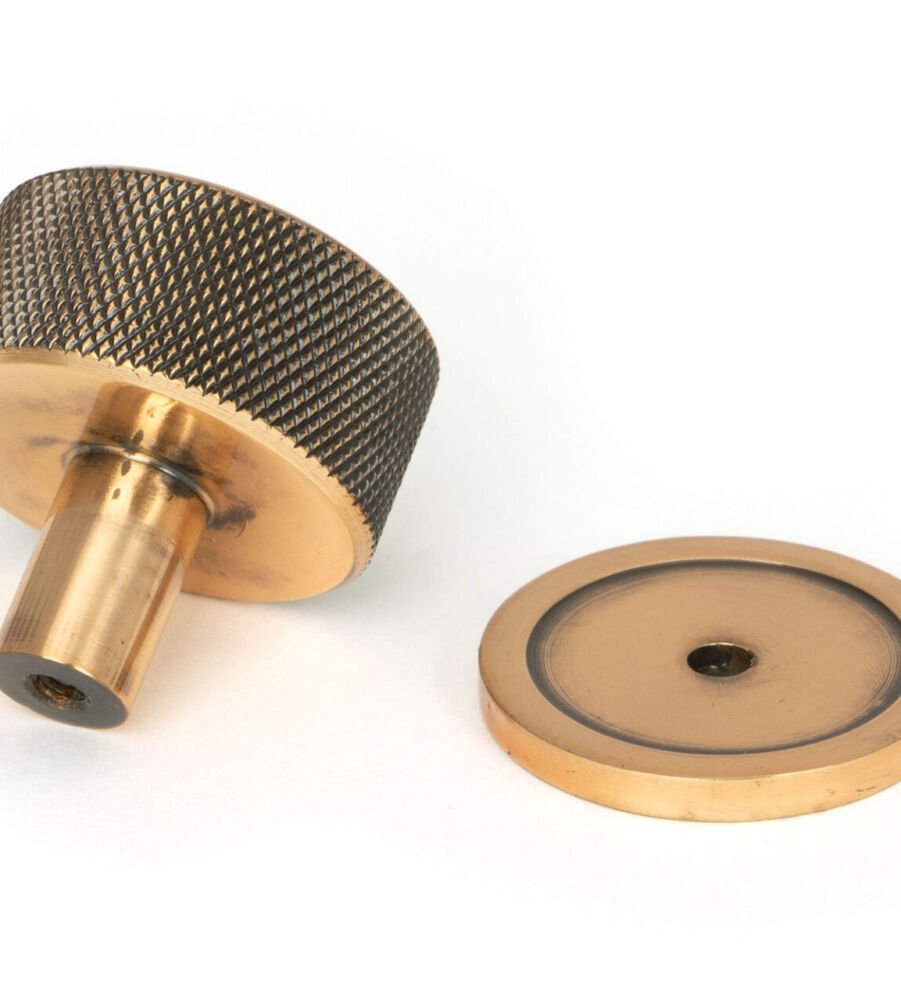 From The Anvil Polished Bronze Brompton Cabinet Knob - 32mm (Plain) - Image 4