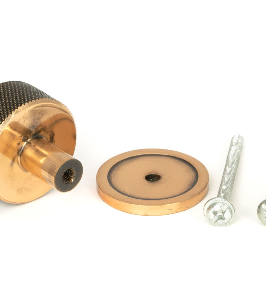 From The Anvil Polished Bronze Brompton Cabinet Knob - 32mm (Plain) - Image 5