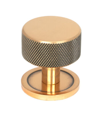 From The Anvil Polished Bronze Brompton Cabinet Knob – 32mm (Plain)