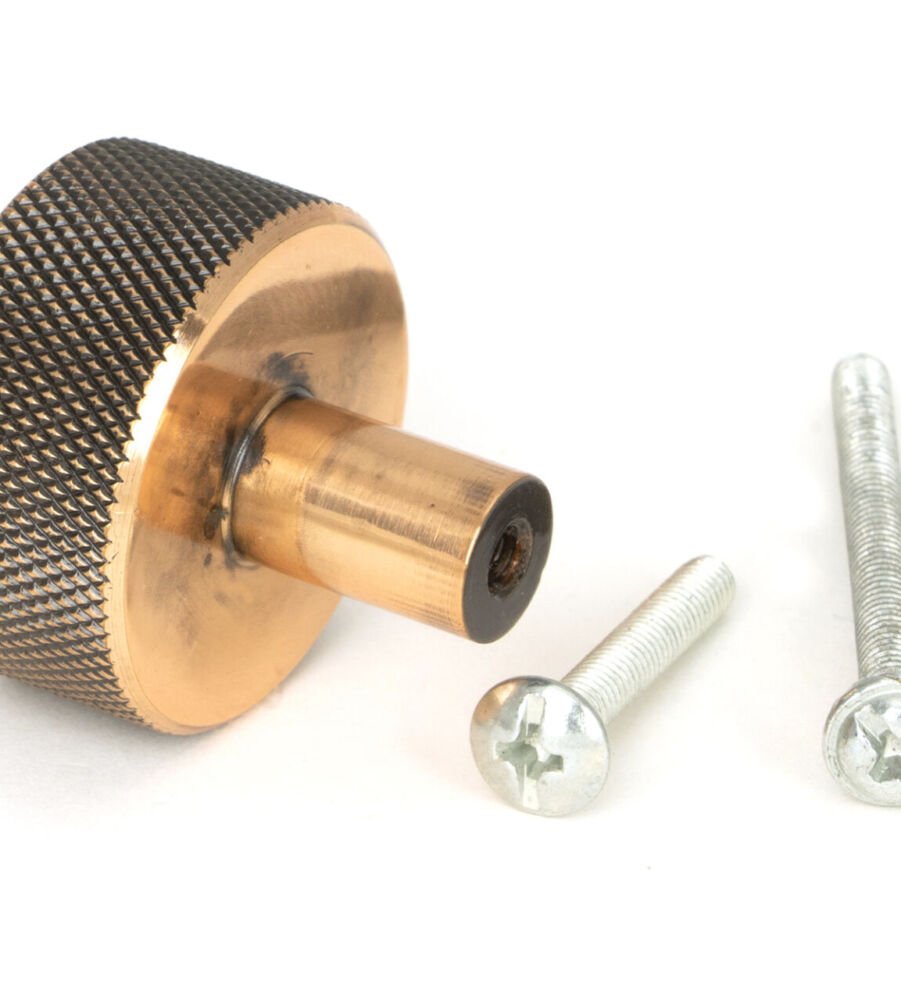 From The Anvil Polished Bronze Brompton Cabinet Knob - 32mm (No rose) - Image 5