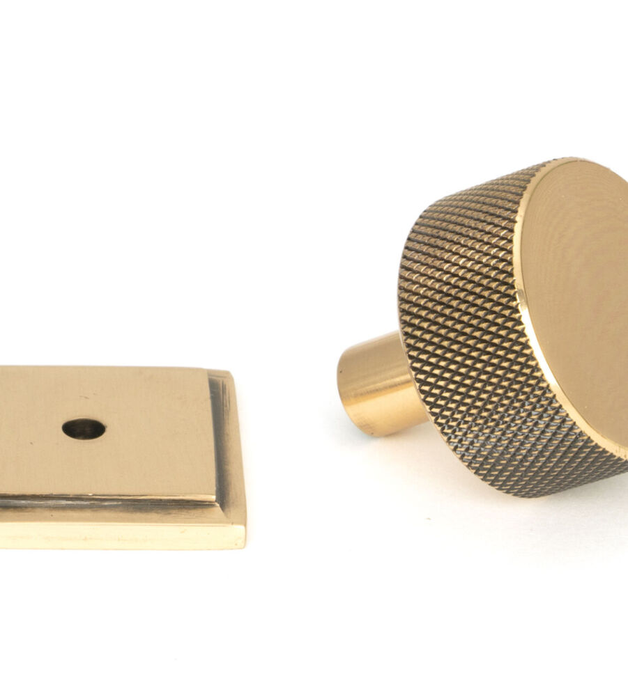 From The Anvil Polished Bronze Brompton Cabinet Knob - 32mm (Square) - Image 3
