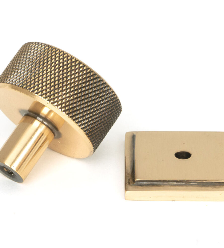 From The Anvil Polished Bronze Brompton Cabinet Knob - 32mm (Square) - Image 4