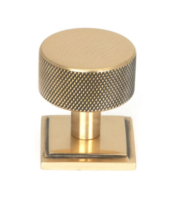 From The Anvil Polished Bronze Brompton Cabinet Knob – 32mm (Square)