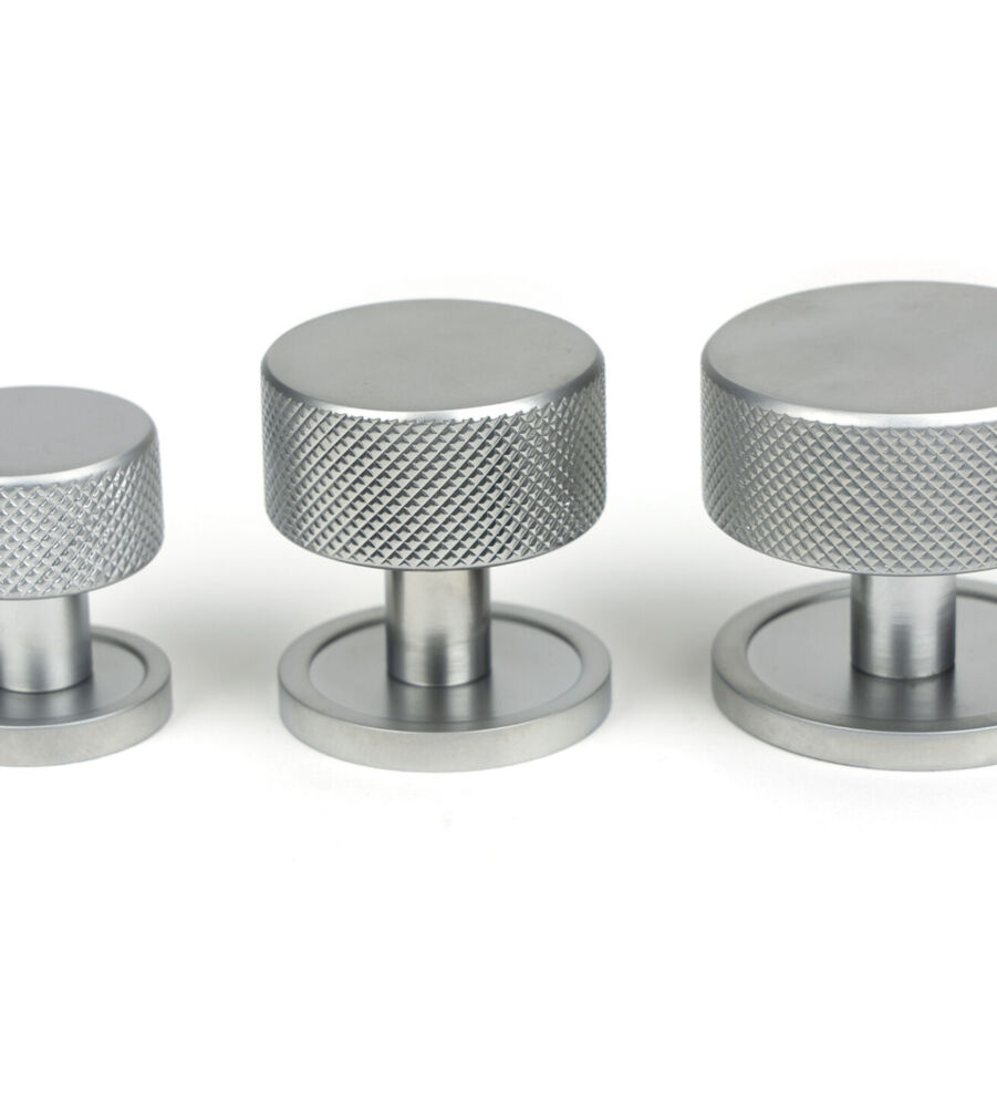 From The Anvil Satin Chrome Brompton Cabinet Knob - 25mm (Plain) - Image 6