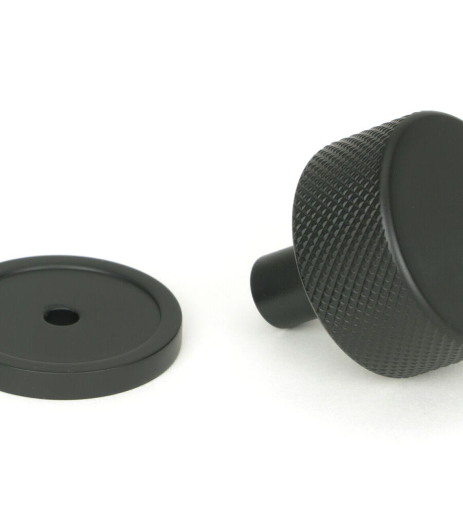 From The Anvil Matt Black Brompton Cabinet Knob - 32mm (Plain) - Image 3