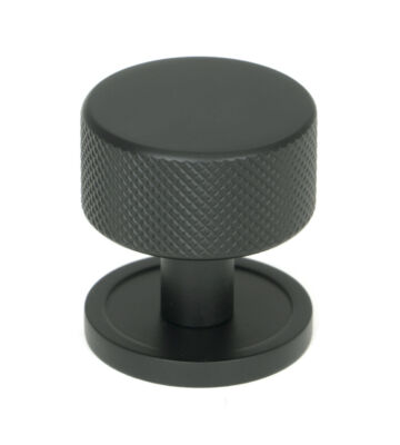 From The Anvil Matt Black Brompton Cabinet Knob – 32mm (Plain)