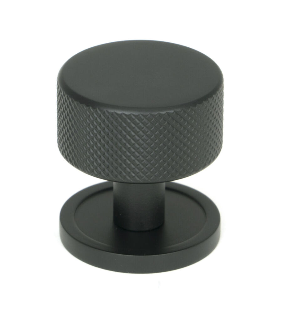 From The Anvil Matt Black Brompton Cabinet Knob - 32mm (Plain)