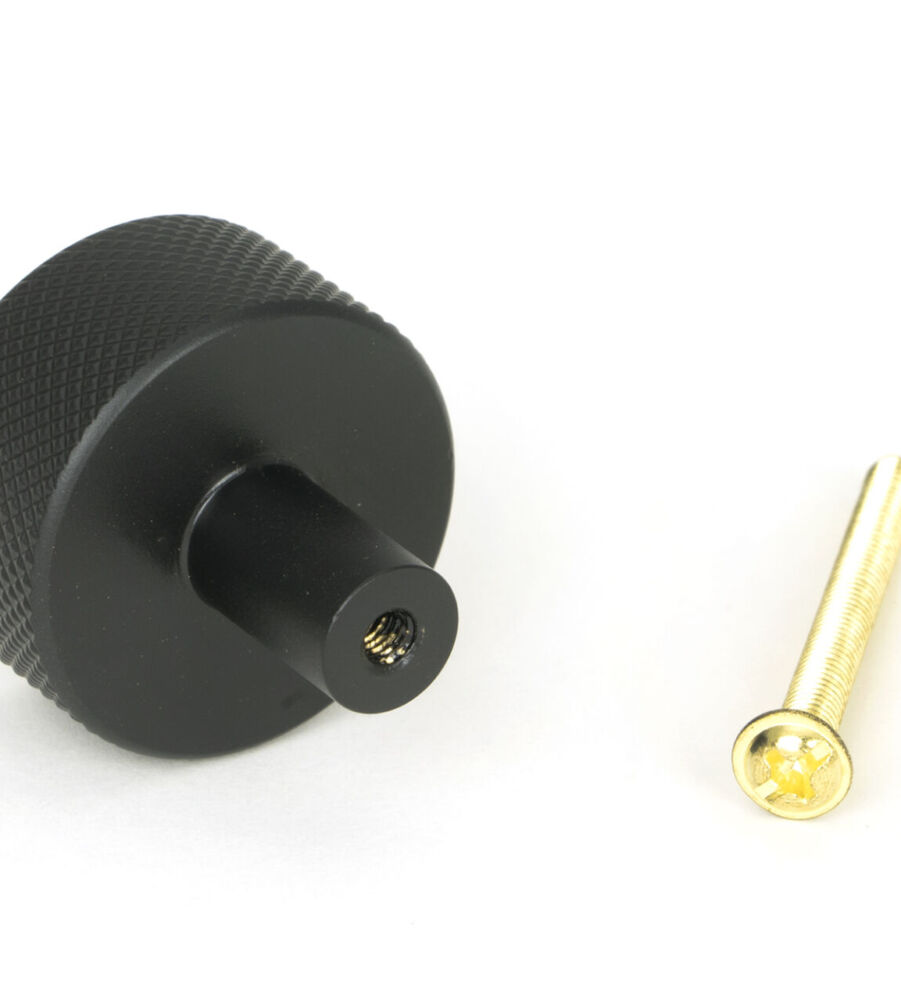 From The Anvil Matt Black Brompton Cabinet Knob - 32mm (No rose) - Image 5