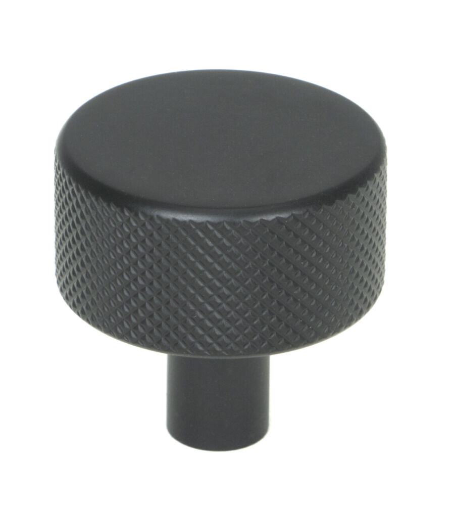 From The Anvil Matt Black Brompton Cabinet Knob - 32mm (No rose)
