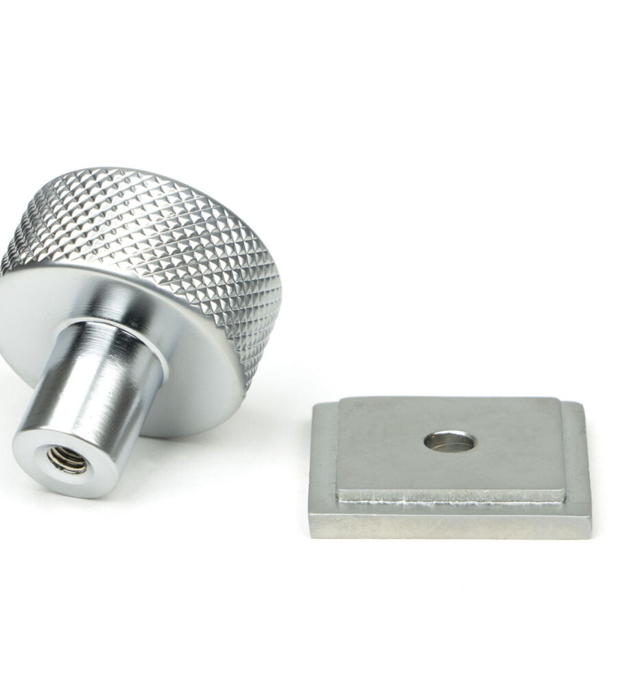 From The Anvil Satin Chrome Brompton Cabinet Knob - 25mm (Square) - Image 3