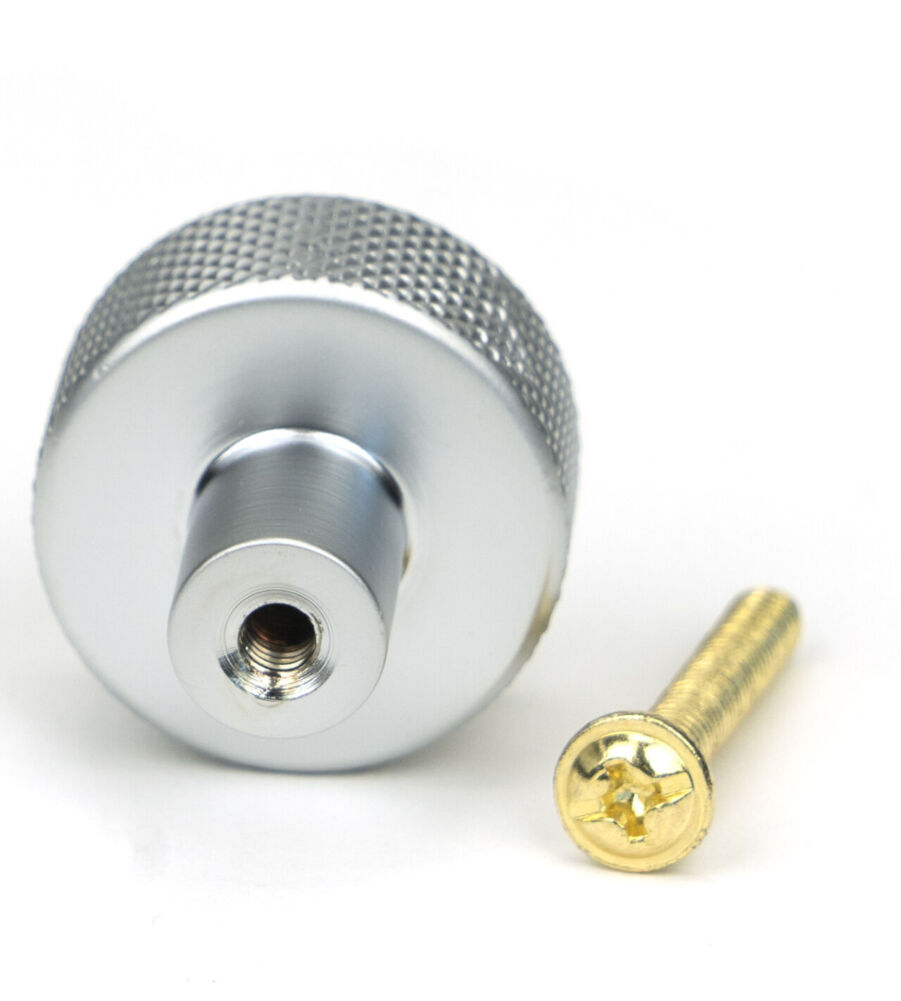 From The Anvil Satin Chrome Brompton Cabinet Knob - 25mm (Square) - Image 5