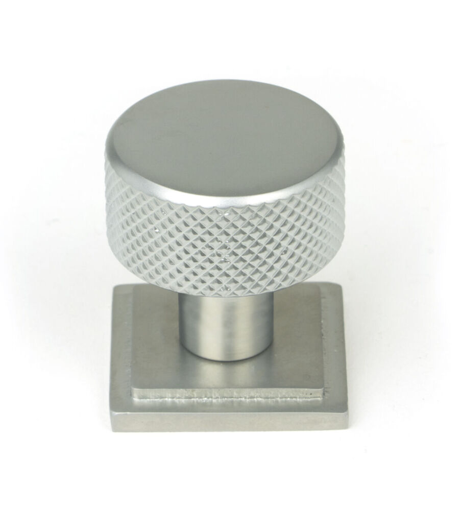 From The Anvil Satin Chrome Brompton Cabinet Knob - 25mm (Square)