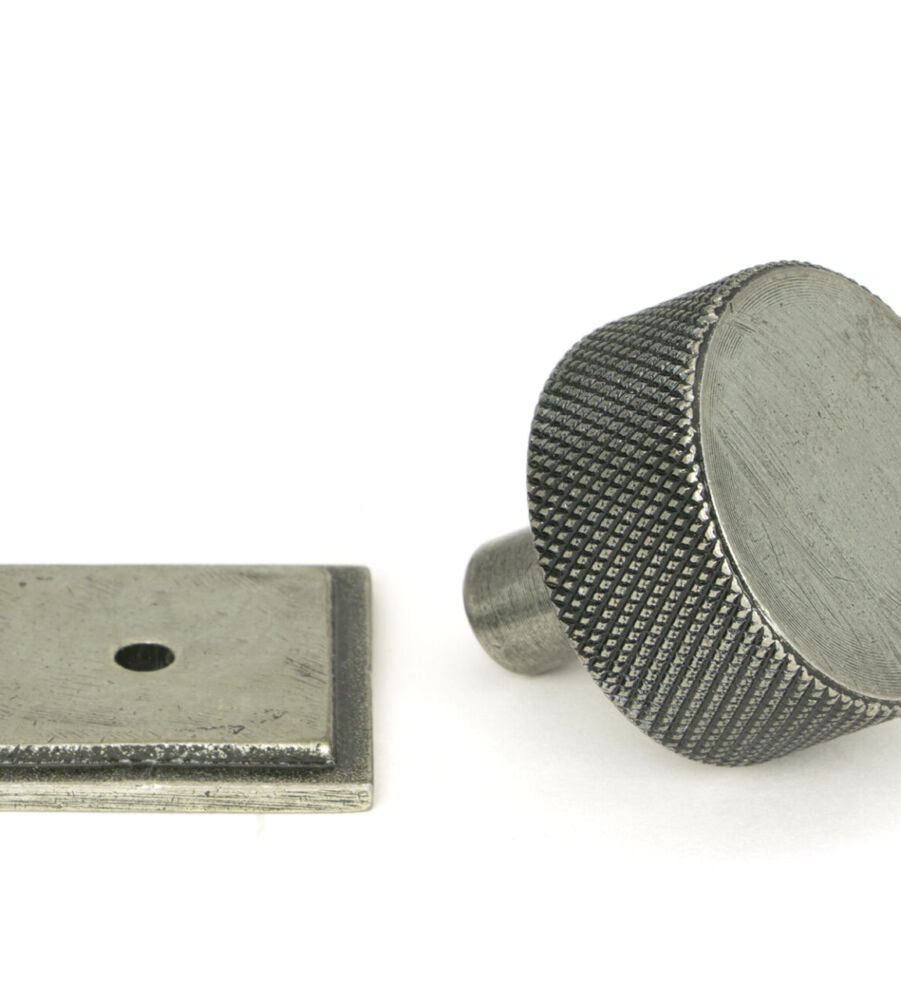 From The Anvil Pewter Brompton Cabinet Knob - 32mm (Square) - Image 3
