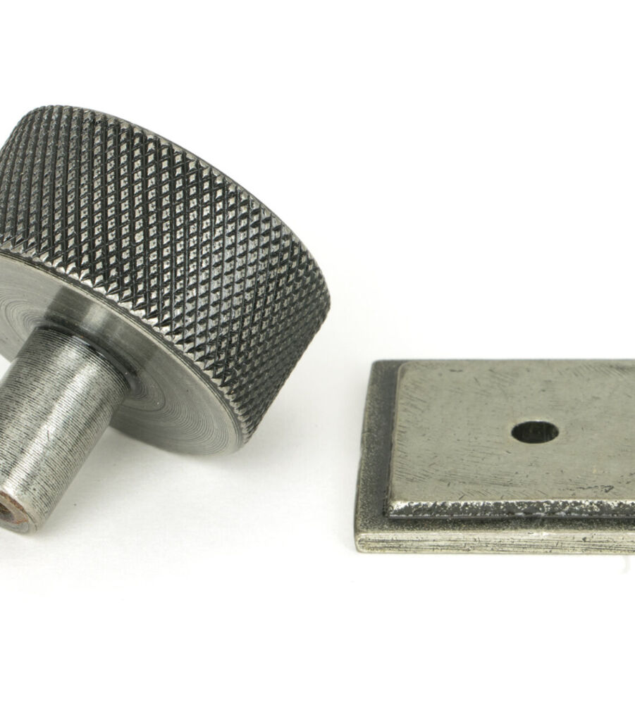 From The Anvil Pewter Brompton Cabinet Knob - 32mm (Square) - Image 4