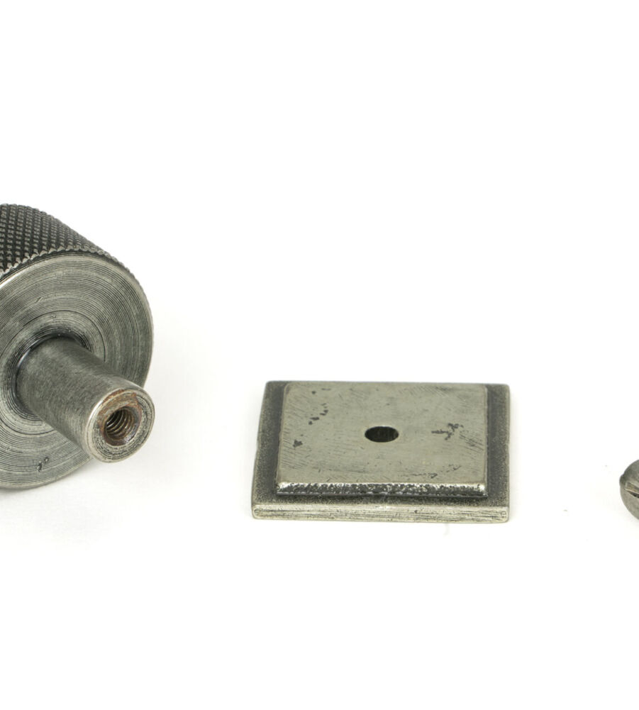 From The Anvil Pewter Brompton Cabinet Knob - 32mm (Square) - Image 5