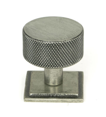 From The Anvil Pewter Brompton Cabinet Knob – 32mm (Square)